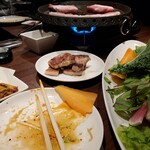 KOREAN DINING HANA - サムギョプサル美味しかったです。