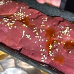 十勝精肉 - レバーの臭みは皆無
            塩胡椒脂で頂きます