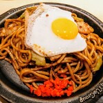 ぼてぢゅう - 料理写真:ミックス月見焼きそば