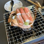 木曽路 - かに味噌甲羅焼き(1650円)
