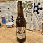 ワビスケ - アサヒスーパードライ 大瓶/594円♪
