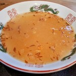 益蔵坂 かど乃や - 赤丸大盛りの別盛りスープ