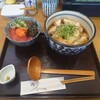 芯 - 料理写真:とり天ぶっかけ＋まぐろの漬けセット