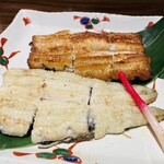 うなぎ お㚙川 - 白焼き（東西）特上