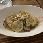 Restaurant pinocchio - チキンポロリモーネ イタリア風レモン煮