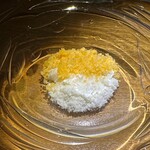 隼 - ・口溶け　温州みかんのグラニテ　百合根のグラニテ