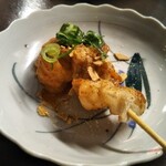 鉄板ステーキホルモン食堂 - ホルモン串〜♪