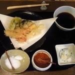 石臼挽き手打ち蕎麦 高はし - 天せいろ（1700円）