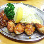 とんかつ 万平 - カキバター焼定食(1700円)