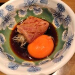 焼うお いし川 - 南鮪の中トロをすき焼き風にして