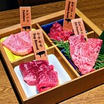 焼肉居酒家 韓の台所 - 山形牛和牛4種盛り