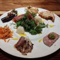 トラットリア ゴデレッチョ エビス 恵比寿 - 前菜７種