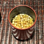 ぬま田 - 黄韮のお味噌汁