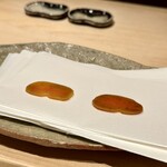 ぬま田 - 自家製カラスミ　シャンパン漬け　日本酒漬け