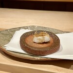 ぬま田 - ふぐ白子　タレ掛け