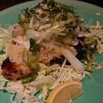 葱や平吉 - 葱の美味しいタレがかかった鶏肉