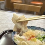 八割うどん - 肉汁の肉！