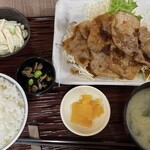 定食のむさしの - 本ロース生姜焼き定食