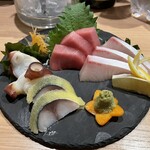 Kiduki - 鮮魚3種盛り〜(ﾉ´▽｀)ﾉ♪