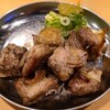 京橋チャコール - ②炭焼き親鶏もも(税込420円)
しっかり噛んで食べれば旨みをたっぷり味わえます
旨みは有るけど硬い、ゴリゴリです
