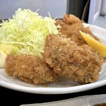 Sagaya - 日替りランチ 豚ヒレとかき盛りのかきフライ