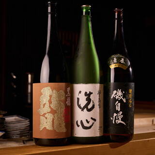 A wide variety of sake that goes well with sushi