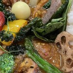 Kare No Mise Pu-San - 野菜チキン プチ(少なめ) 辛さ5番(1,450円)