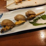 やきとり山平 - ツブ焼き