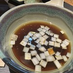 入鹿TOKYO - 特製ポルチーニしょうゆつけ麵　スープ
