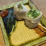 Sushi To Yakitori Daichi - 菜の花の肉巻き