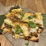 アロハテーブル - パイナップルとお肉がジューシーなピザでした。