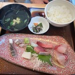 鳥音 - 刺身盛り合わせ定食