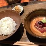 江戸前晋作 - マグロのお茶漬け