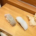 千寿司 - 平目えんがわ・いか