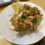 魚三酒場 - 白魚のかき揚げ