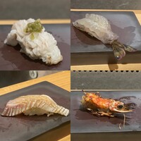 鮨 香輪 - 左上の伝助穴子は明石名産の逸品ですね