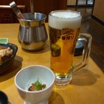 えびすの宴 - キリン一番搾り生ビール つきだし