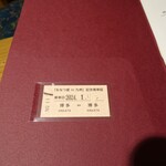 ラウンジ 金星 - 切符