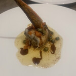 Bistro Kojiya - ホウボウのシャンピニオンデュクセル焼き。