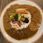 ミナミカレー - トリプルカレー・揚げ野菜トッピング