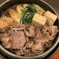 荒井屋 本店 - お手軽牛鍋のアップ