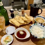 Tempura No Yama - 揃った感じでパチリ（野菜天は食べた）