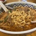 中国ラーメン揚州商人 - 刀切面は武蔵野うどんのよう