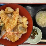 浜焼き海鮮居酒屋 大庄水産 - 盛り沢山天丼