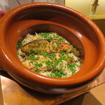 虎白 - 炭焼きした鰆と山椒の炊き込みご飯