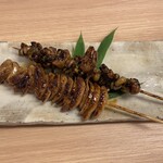 うなぎ専門店 本多 - レバー串と肝串