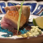 炭焼 おかげさん - 高坂鶏ももたたき