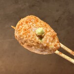 炭焼 おかげさん - 高坂鶏レアつくねタレ