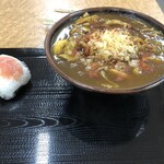 肉うどん いのうえ - 料理写真:明太おにぎり¥100 極みカレーだしうどん¥640