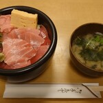 まぐろ白川 - 三色丼